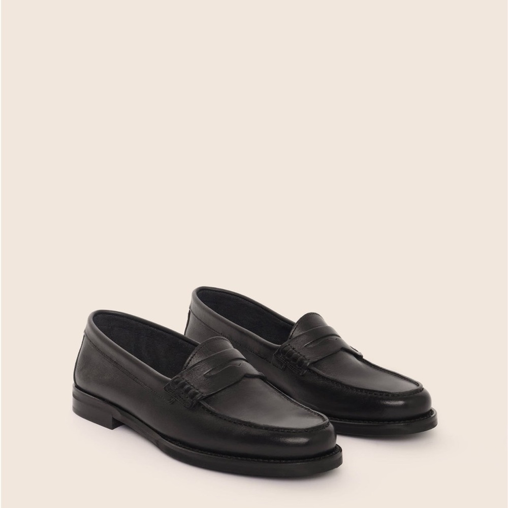 Napoli Black Loafer Leather